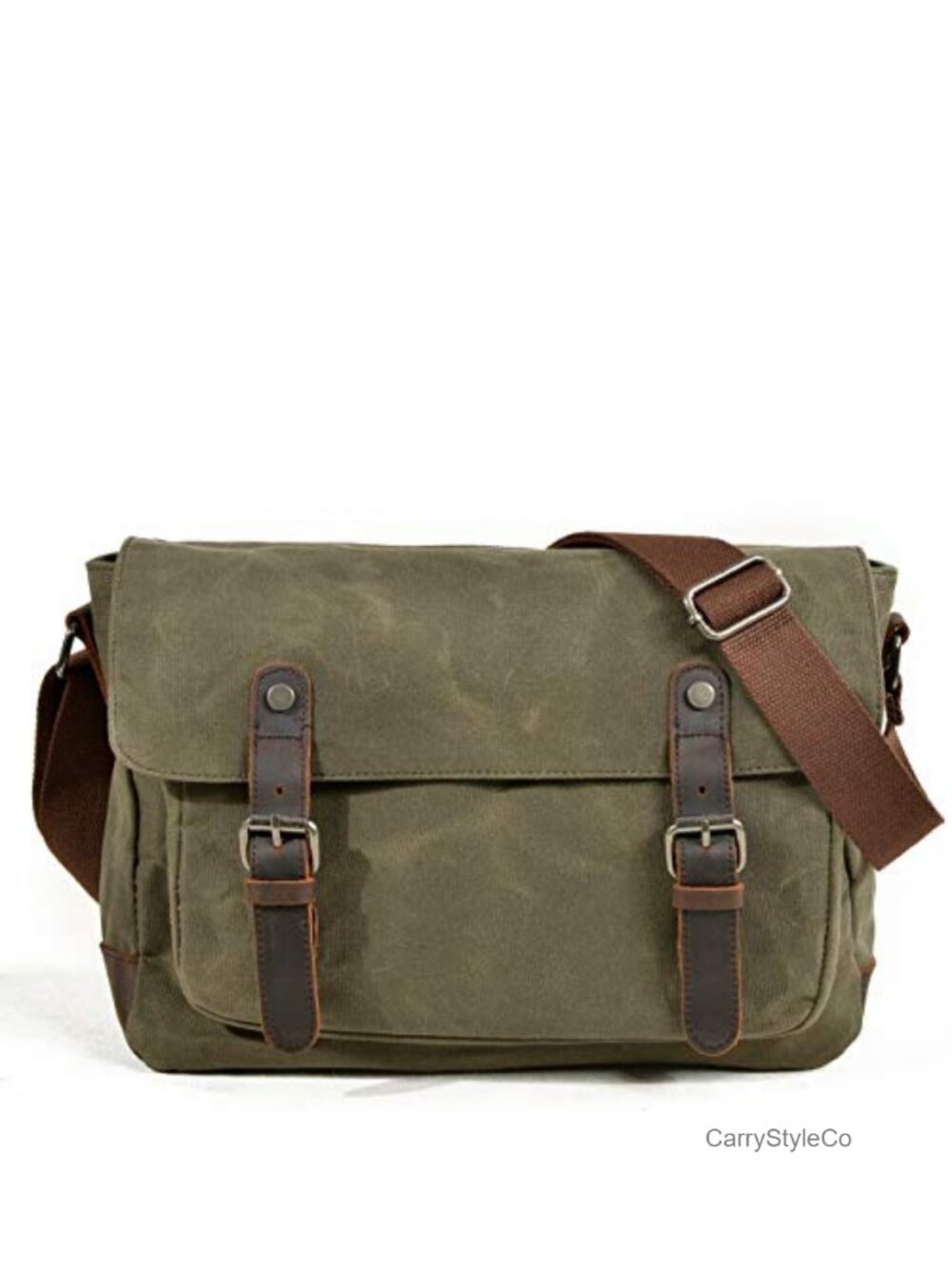 Vintage Canvas Messenger Bag Waterproof Military Satchel Crossbody Shoulder Bag